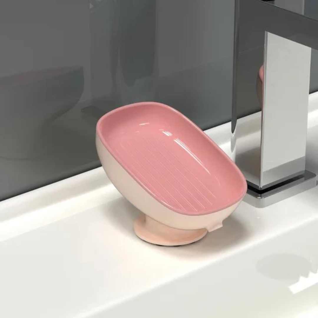 Jabonera rosa para baño - Rosario